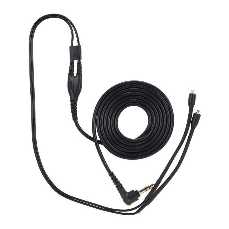 Tangxi MMCX Replacement Headphone Cable, TPE Headphone Extension Cable with 3.5mm Plug for se215 se425 se535 se846 ue900(Black Without mic) - Image 1